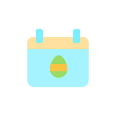 Calendar egg Easter color icon. Simple color vector elements of religious holiday for ui and ux, website or mobile application