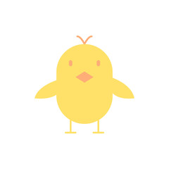 Chick bird color icon. Simple color vector elements of religious holiday for ui and ux, website or mobile application