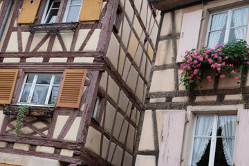 Fototapeta na wymiar Colmar Alsace. France. Europe. Historcal town. Half-timbered house