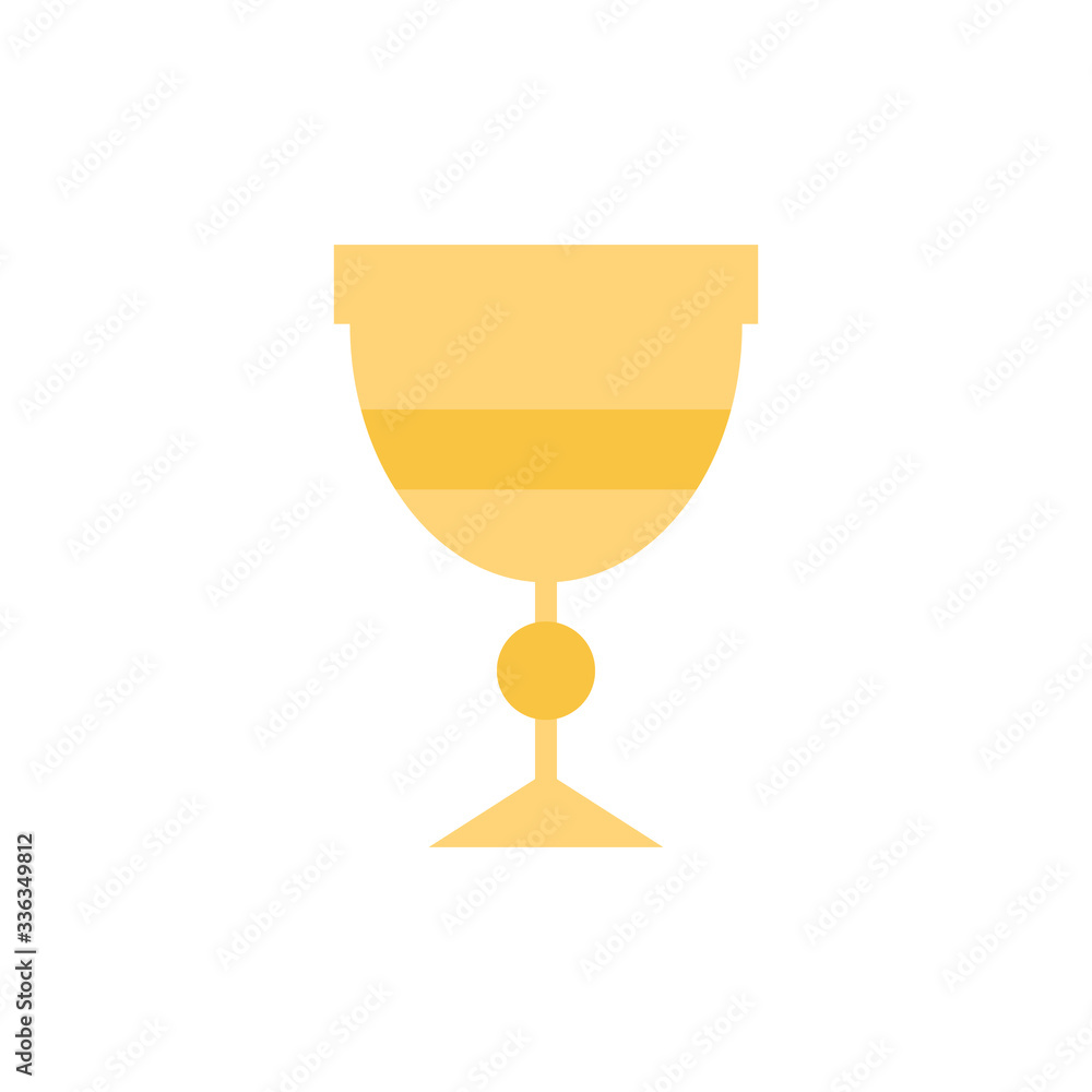Poster glass christianity color icon. simple color vector elements of religious holiday for ui and ux, webs