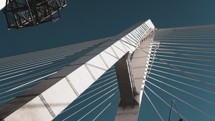 bridge over blue sky