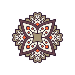 Mandala. Ethnic decorative element