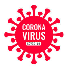 Coronavirus icon. COVID-19. Vector illustration. 