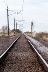 Train track going into the distance.....