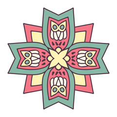 Mandala. Ethnic decorative element