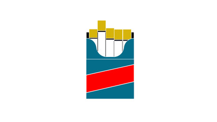 A pack of cigarettes or cigarette box