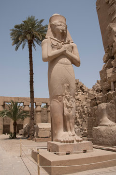 Karnak Temple, located on the eastern bank of the Nile River, opposite Luxor, the area of ​​ancient Thebes, which housed the most important religious complex in Ancient Egypt, Africa.