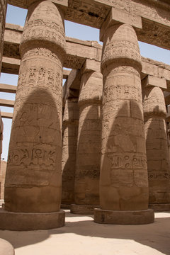 Karnak Temple, located on the eastern bank of the Nile River, opposite Luxor, the area of ​​ancient Thebes, which housed the most important religious complex in Ancient Egypt, Africa.
