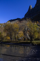 autumn landscapes of the upper Maira Valley
