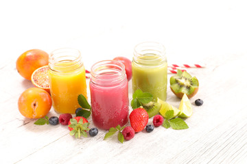 healthy fresh fruit juice, smoothie