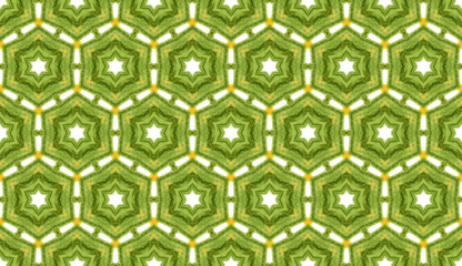 African seamless pattern with geometric ornament. Green shapes on the white background in moorish style. Traditional Islam illustration. Oriental arabic drawing  for site backgrounds, wrapping paper