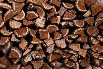 background texture of cut wood brown shades