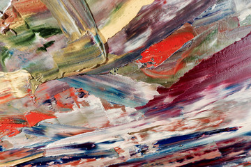 Colorful abstract background wallpaper. Modern motif visual art.  Mixtures of oil paint. Trendy...