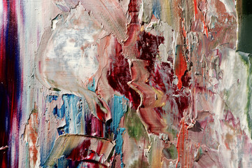 Colorful abstract background wallpaper. Modern motif visual art.  Mixtures of oil paint. Trendy...