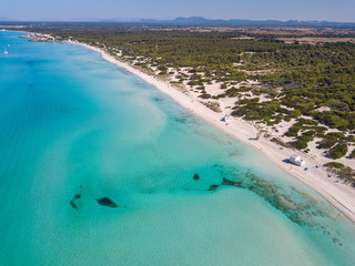 Playa des Trenc, Es Morters, Illes, Maiorca, Baleari, Spain