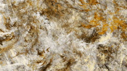 Abstract gold and grey marble texture. Colorful fractal background. Digital art. 3d rendering.