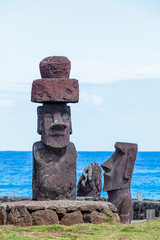 Mohai with ocean background