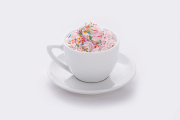 cappuccino coffee with decorations