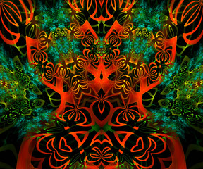 Computer generated colorful fractal artwork