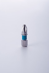 One bit for a screwdriver on a white background