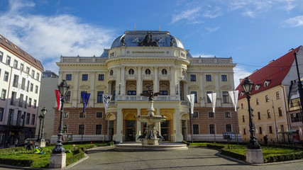 Fototapeta premium Bratislava is the capital of Slovakia, a beautiful and inexpensive city
