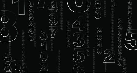 Obraz premium number background 