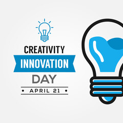 Creativity And Innovation Day Vector Design Illustration For Celebrate Moment