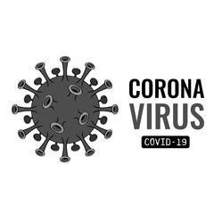 Coronavirus icon. COVID-19. Vector illustration. 