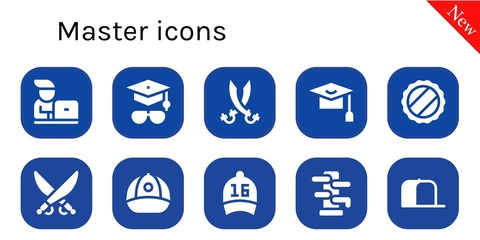 Modern Simple Set of master Vector filled Icons