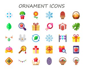 Modern Simple Set of ornament Vector flat Icons