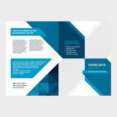 Covid-19 cover design, geometric background for booklet, leaflet, book, poster's
