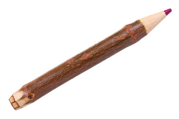 Big wooden pencil, learning supply.