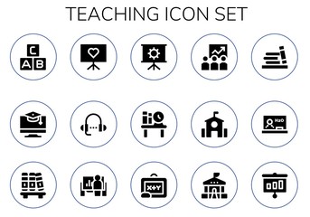 teaching icon set