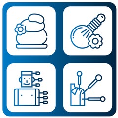 Set of ayurveda icons