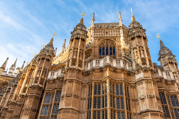 Fototapeta na wymiar Houses of Parliament in London, United Kingdom.
