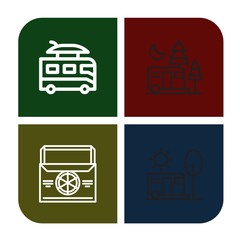 picnic icon set