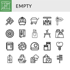 empty icon set