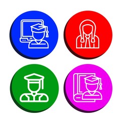 Set of academic icons