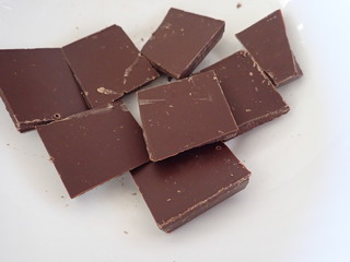 homemade preparation of sweet chocolate cake