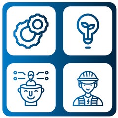 Fototapeta premium power simple icons set