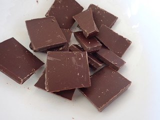homemade preparation of sweet chocolate cake
