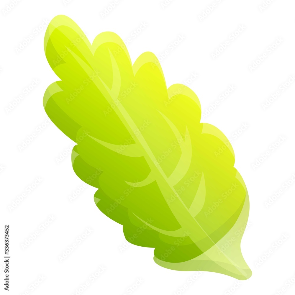 Poster cabbage long leaf icon. cartoon of cabbage long leaf vector icon for web design isolated on white ba