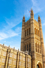 Naklejka premium Houses of Parliament in London, United Kingdom.