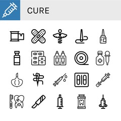 Set of cure icons