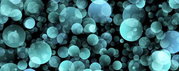 Fantastic bubble panorama background design illustration