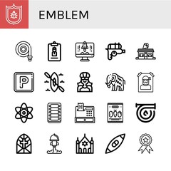 emblem icon set