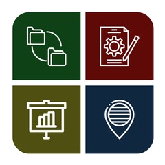 Set of organization icons