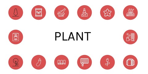 Set of plant icons