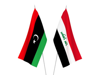 Libya and Iraq flags