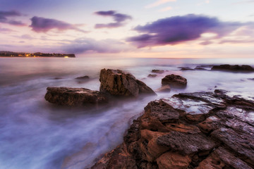 Sea Turim Rocks Dark blur 30s